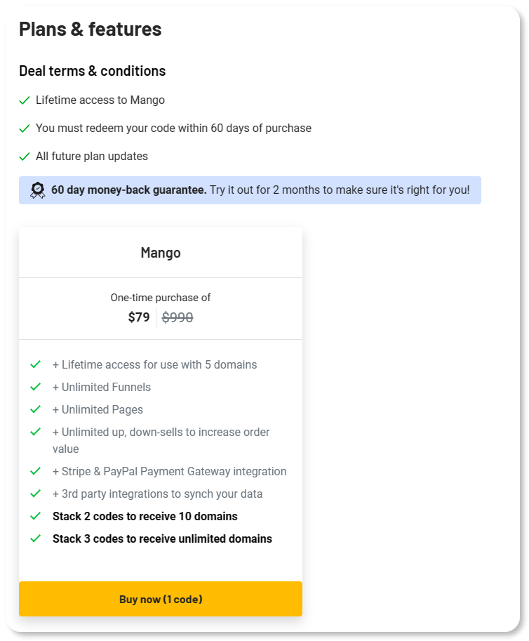 Mango WordPress Plugin - Sell Digital Products, Accept Payments, Subscriptions and Sales Funnel — screenshot 2